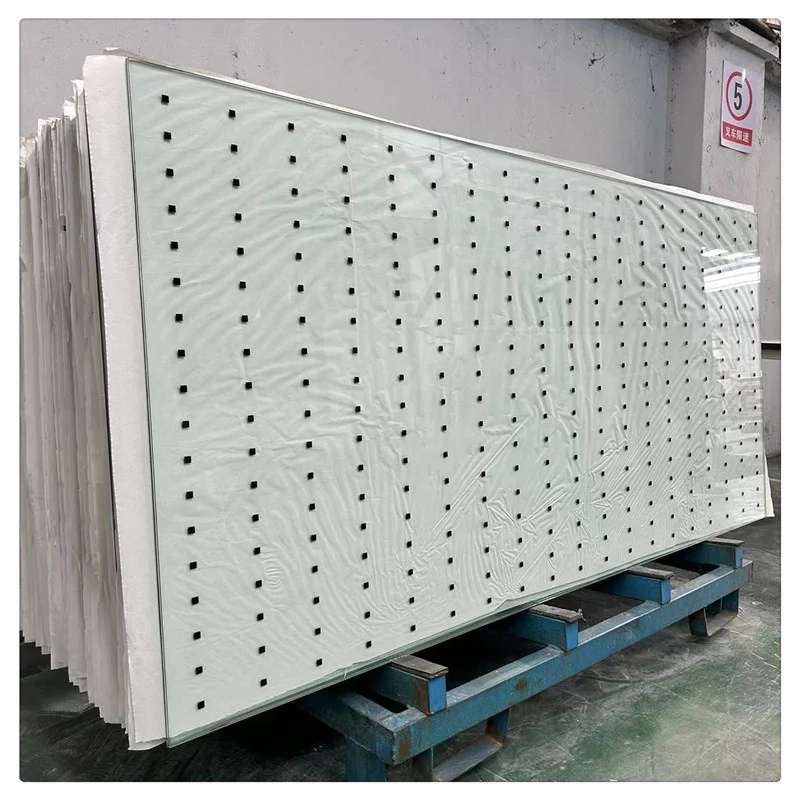 Customized Size 8.76mm Clear Printed Tempered Laminated Glass For High Way Sound Proof Wall