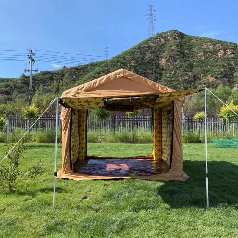 Middle East quick-opening storage camping tents waterproof camouflage glamping outdoor tents for Arab Qatar