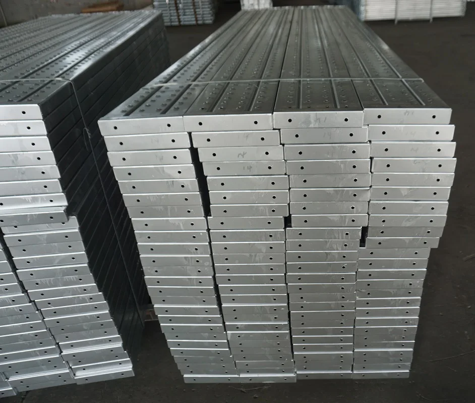 1-3 Meter 225/240/250mm China Layher Scaffold Deck Plank Scaffold Galvan Metal Plank For Sale