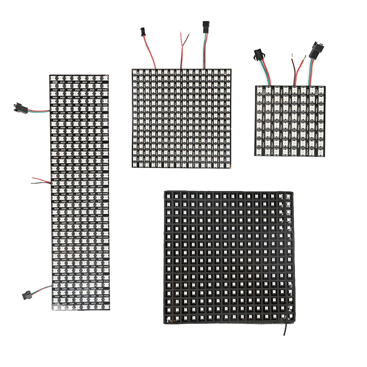 8x8 16x16 8x32 SK6812 WS2812B Led Pixel Lighting Matrix Flexible Panel PCB Design Services