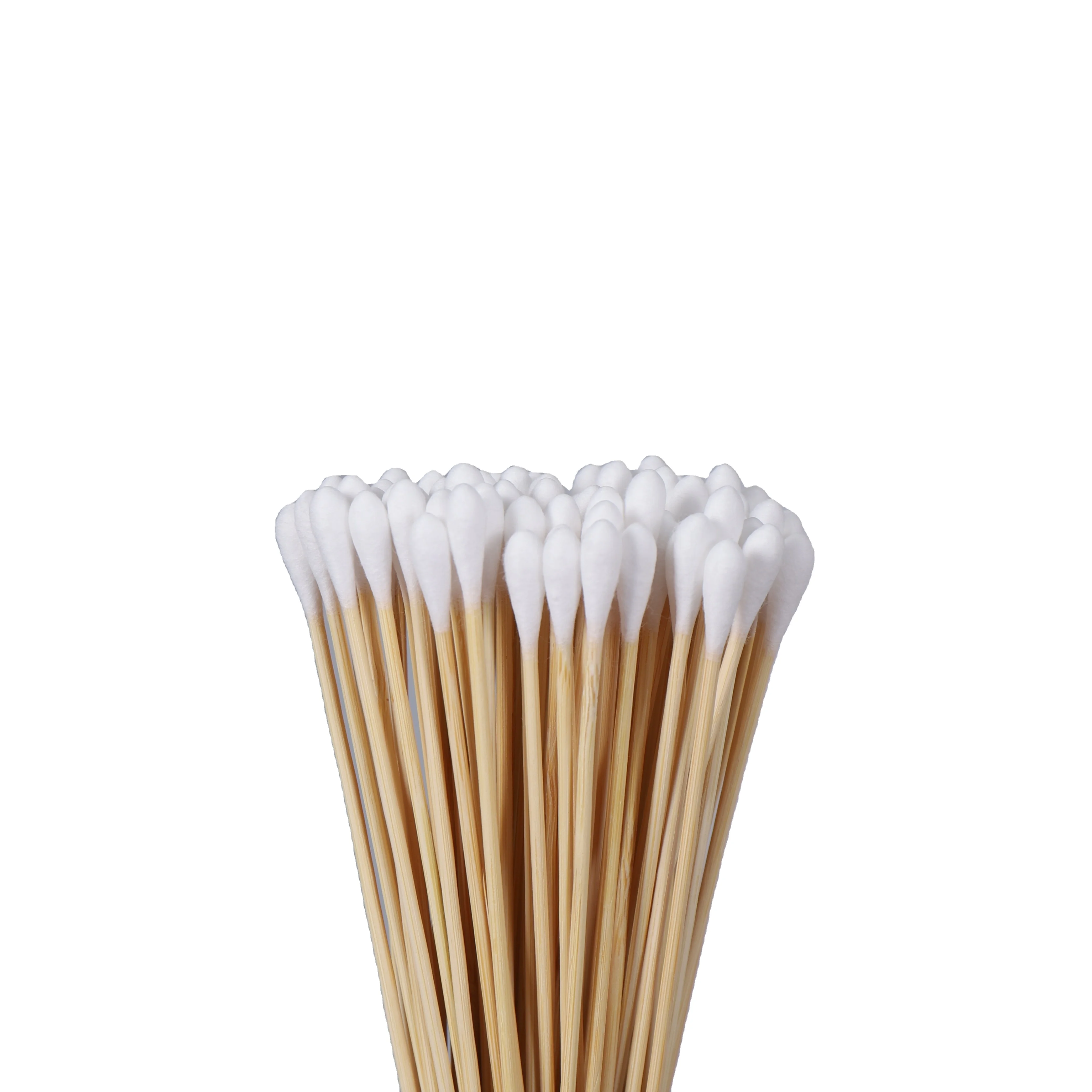 plastic oem makeup ECO friendly flocked tip hotel iodine foam giant large head medical applicator cotton bud swabs in bulk