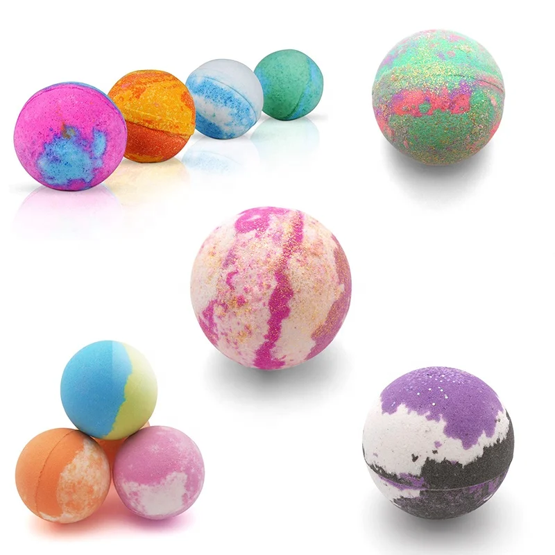 100% Safe Organic Ingredients Bubble Bath Bomb Colorful Bath Ball