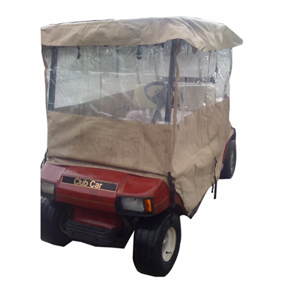 Accept OEM Waterproof Superior Golf Cart Rain Cover Buggy Driving Enclosures for 4 passengers