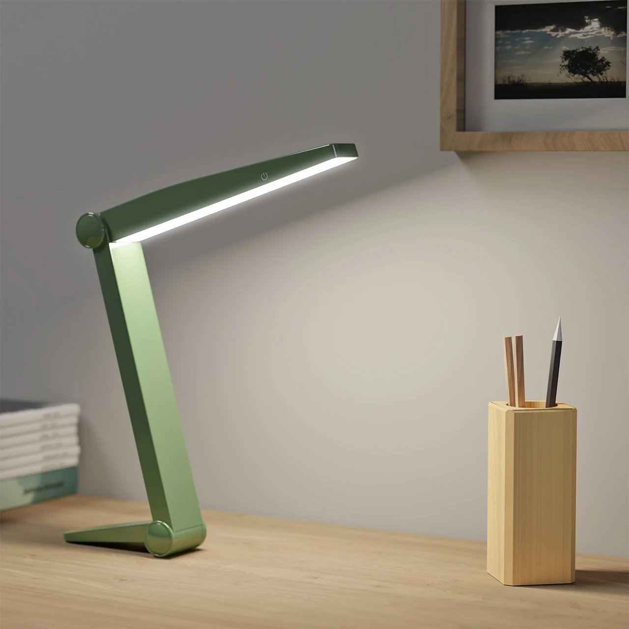 Fashion Led Suction Rechargeable Light Study Touch Control Magnetic Desk Lamp
