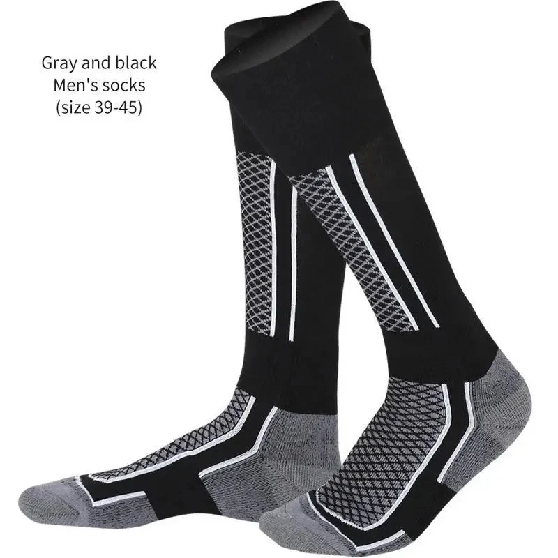 2024 Winter Warm Thickening Sports Stockings Women Men Children Anti-Cold Skiing Outdoor High Ski Stockings Hiking Socks