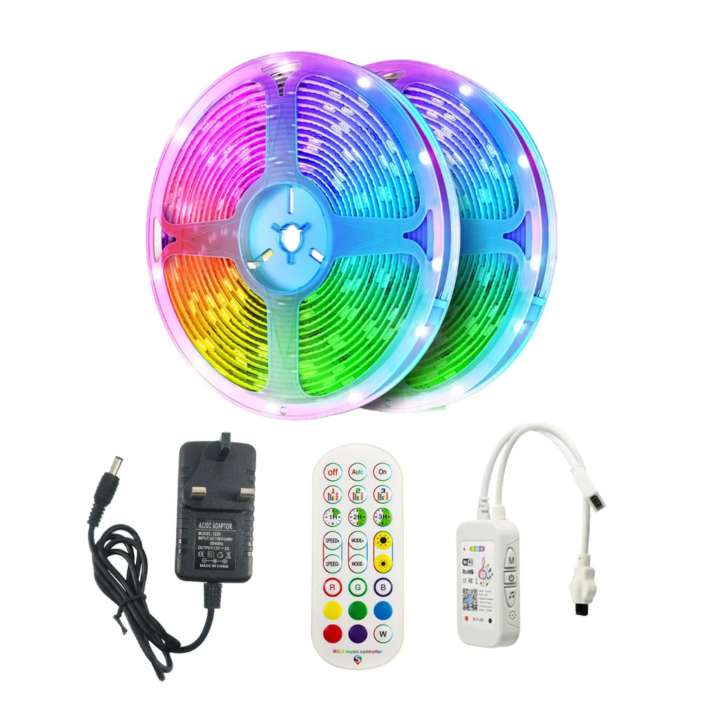 2023 приложение пульт дистанционного управления смарт-светодиодная лента SMD 5050 RGB светодиодная для украшения