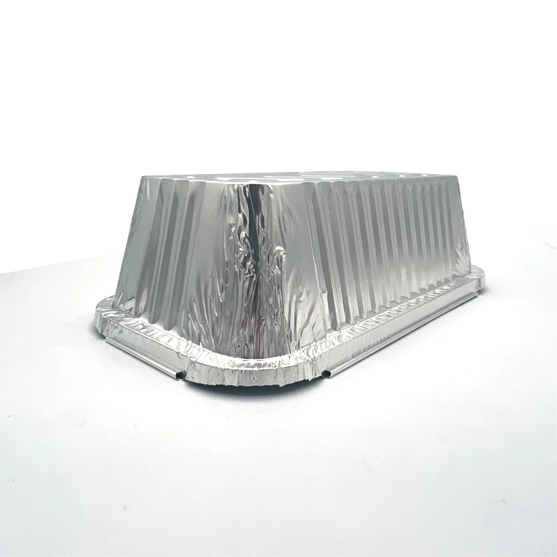 Disposable takeaway food packaging Disposable tin foil tableware Catering aluminum foil container Plastic cover foil tray