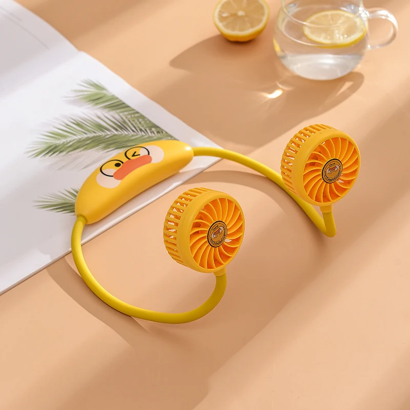 top sale summer air cooling USB rechargeable outdoor sports portable  hanging electric cooler neck fan