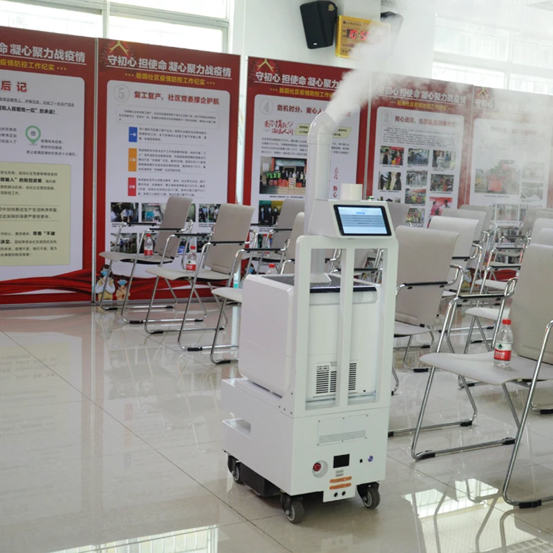  Atomizing robot Reeman Air Sterilization Robot Autonomous Aavigation Disinfectant For