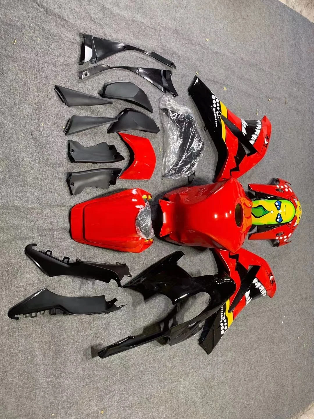 2022 год WHSC красные Мультяшные окрашенные Мотоциклетные аксессуары для HONDA CBR1000RR 2008 2009 2010 2011 08 09 10 11 системы кузова мотоцикла