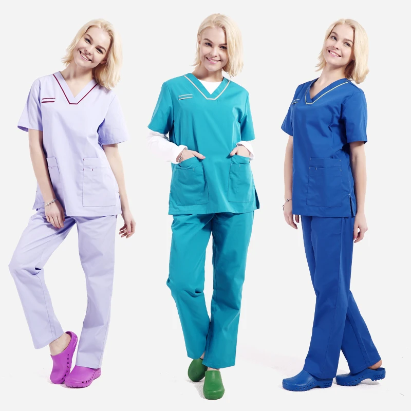 ANNO Hot Sell High Quality Medical Hospital Dental Doctor Nurse Unisex Scurbs Healthcare
