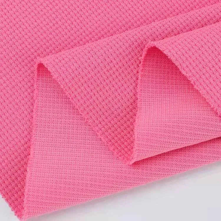 230gsm garment textile solid dyed woven cloth material weave 100% organic cotton waffle fabric for baby blanket