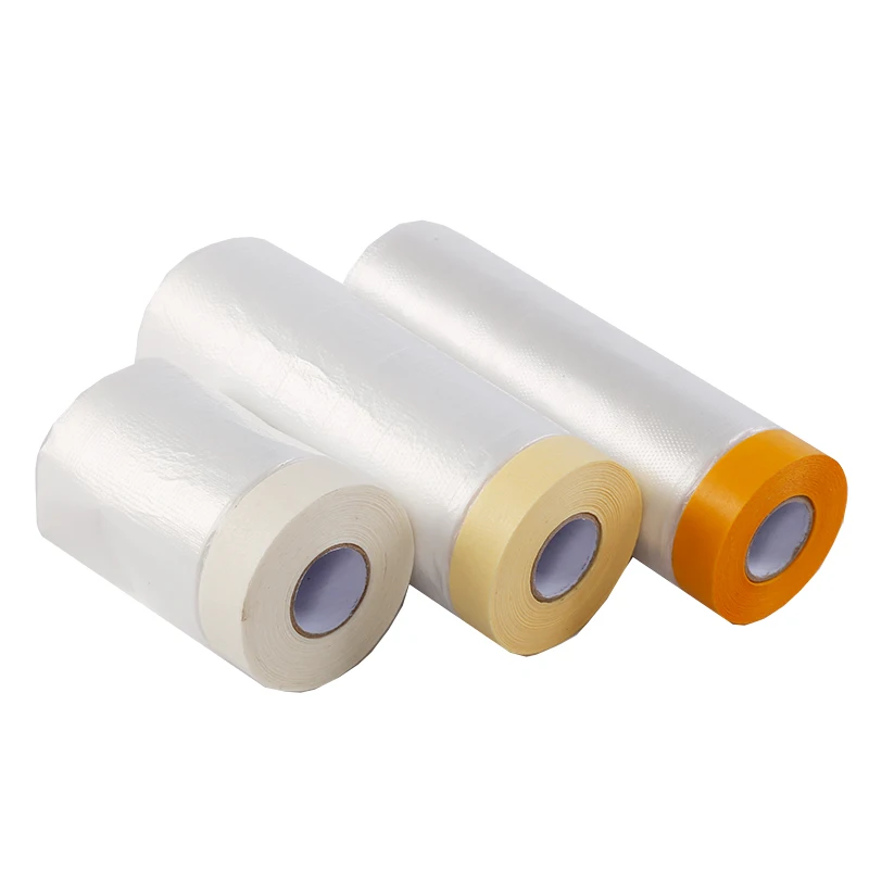pfofesional advanced car paint protection hdpe pre taped masking dry film solder mask with cover tape roll for use in painting
