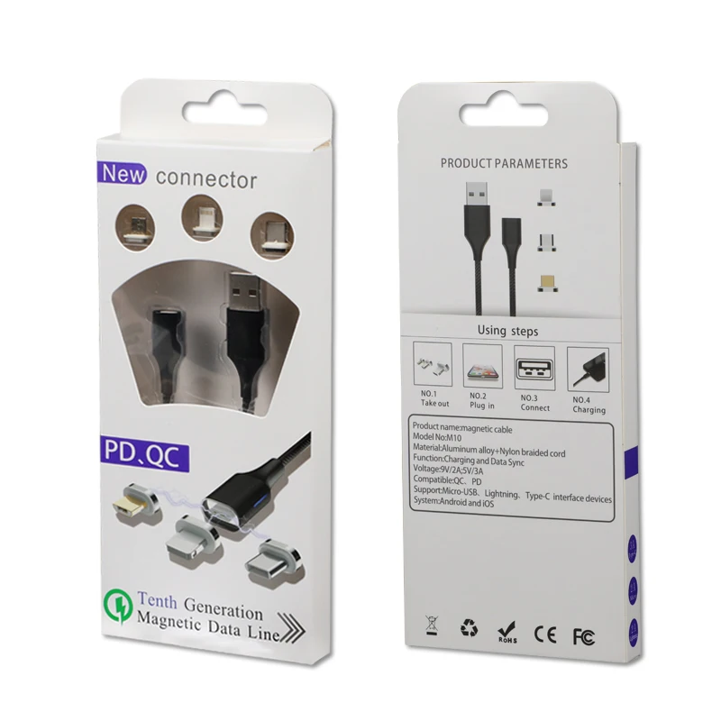 2019 great quality QC 3.0 magnetic cable with data transfer