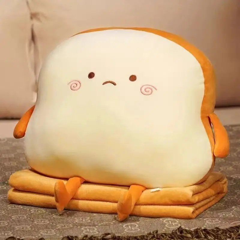 High end customized toast pillows blankets dual-use office nap tools car pillows seat cushions living room sofas birthday gifts