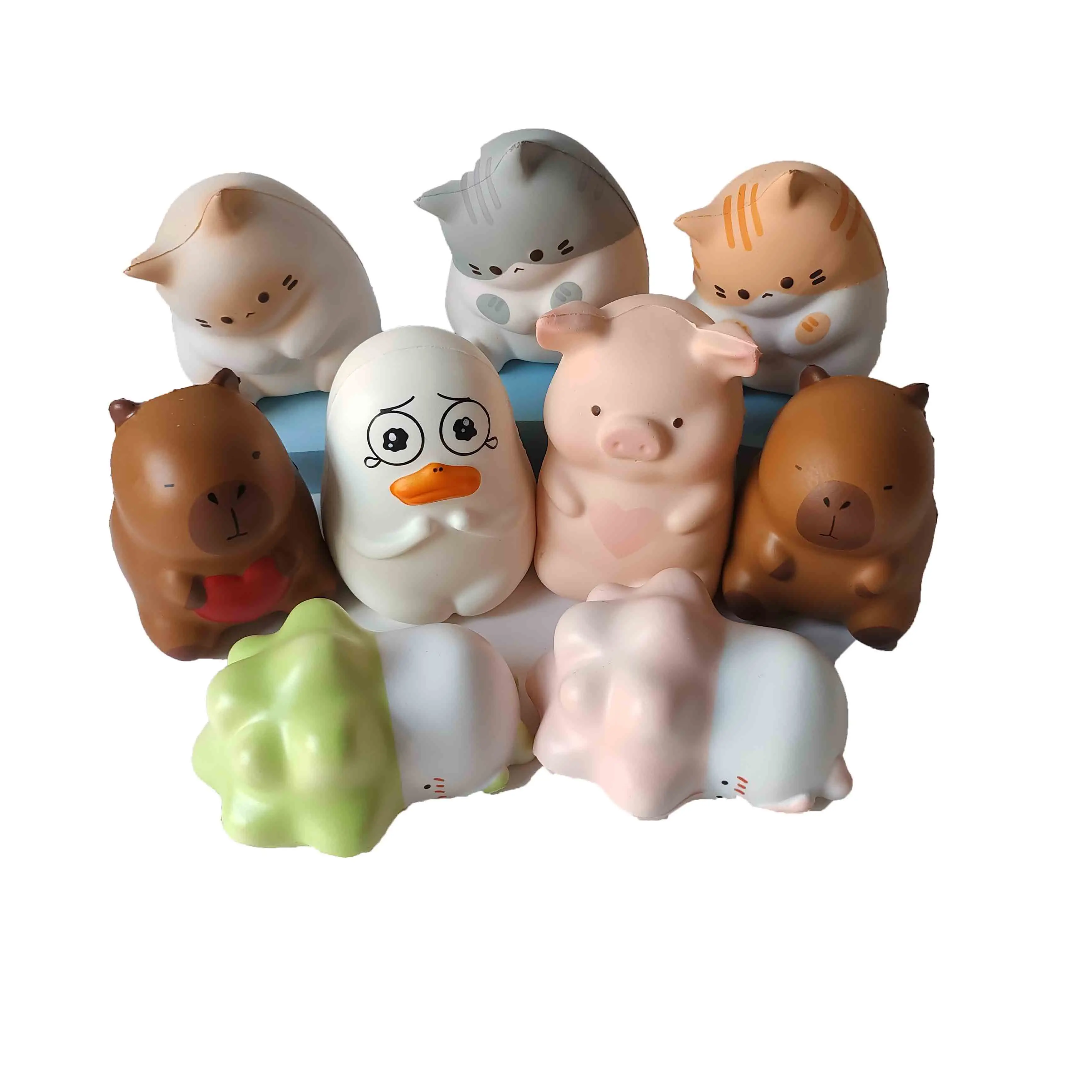 2024 Wholesale large slow rebound simulated animal cabbage fidget decompression squeeze decompression toy