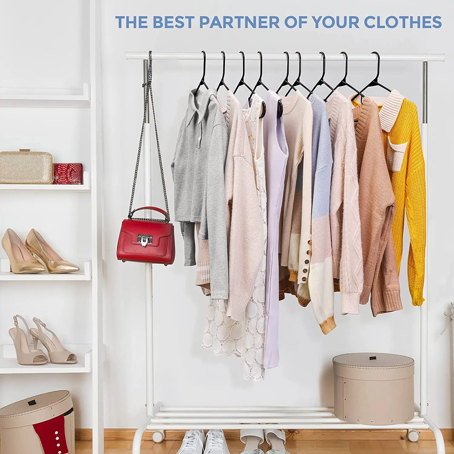 Custom Clothes handers biodegradable portable print plastic wall mounted Hoot coat hangers with logo