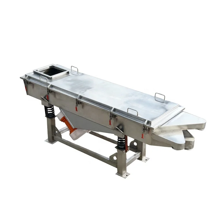 High-end product linear vibrating sieve for spirulina