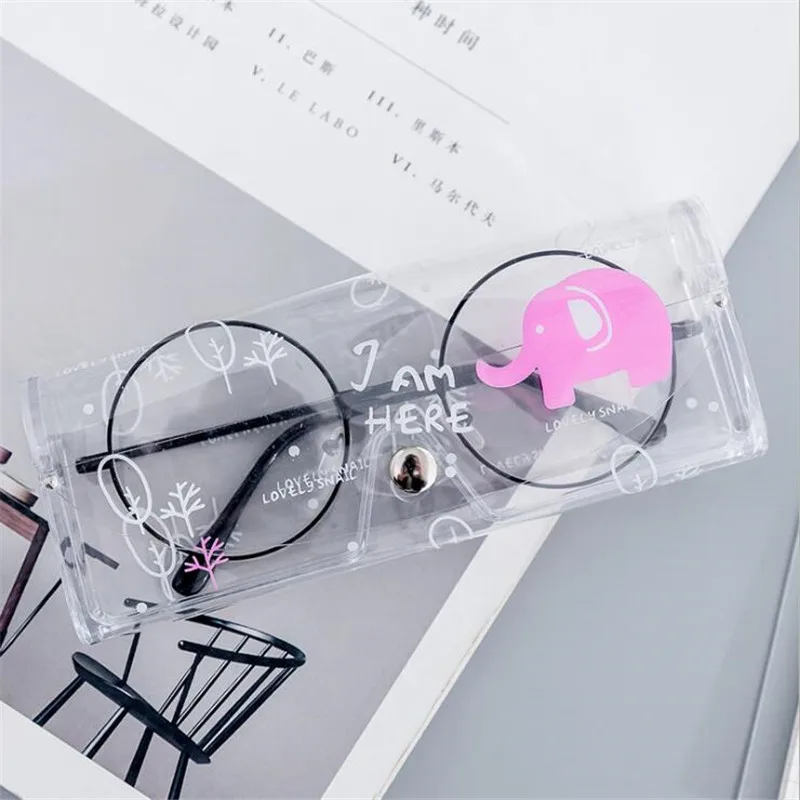 
Cute Soft Case Transparent Glass Storage Protection Sunglasses Box 