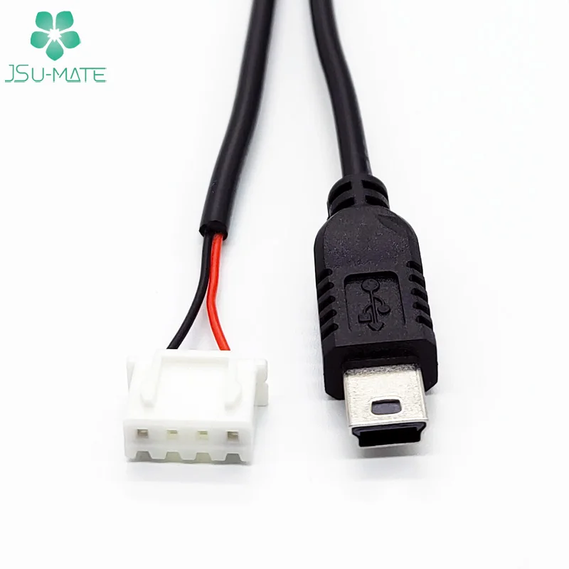 Custom Mini B 5Pin USB Male To Molex 2 3 4Pin Connector Power Cable USB 4 Pin Molex Cable 4 Pin Cable