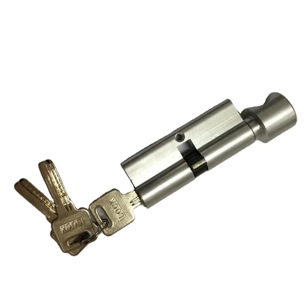 High quality anti drill brass lock cylinder for aluminum & PVC UPVC door