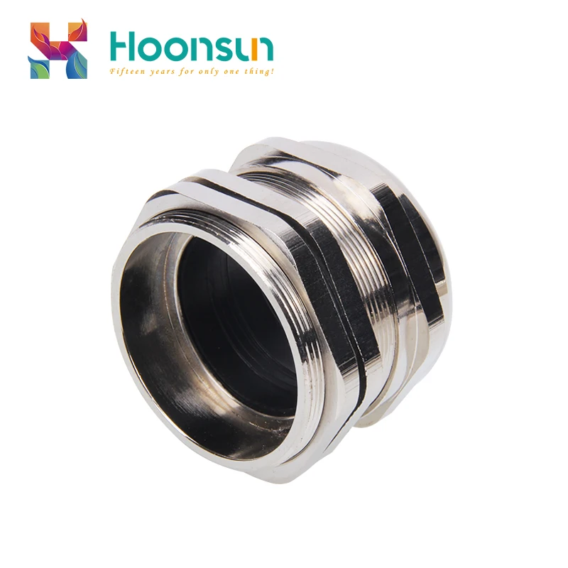 High quality M16 M12 IP68 brass cable glands waterproof nickel plated