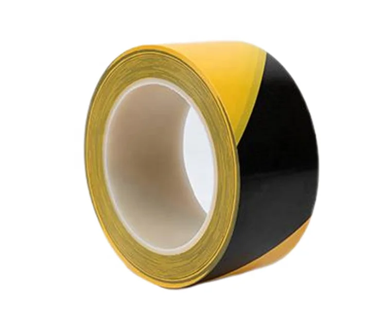 Crossing Warning Signs on the Ground Waterproof Wear-resistant Zebra Line Black Yellow Marking Tape