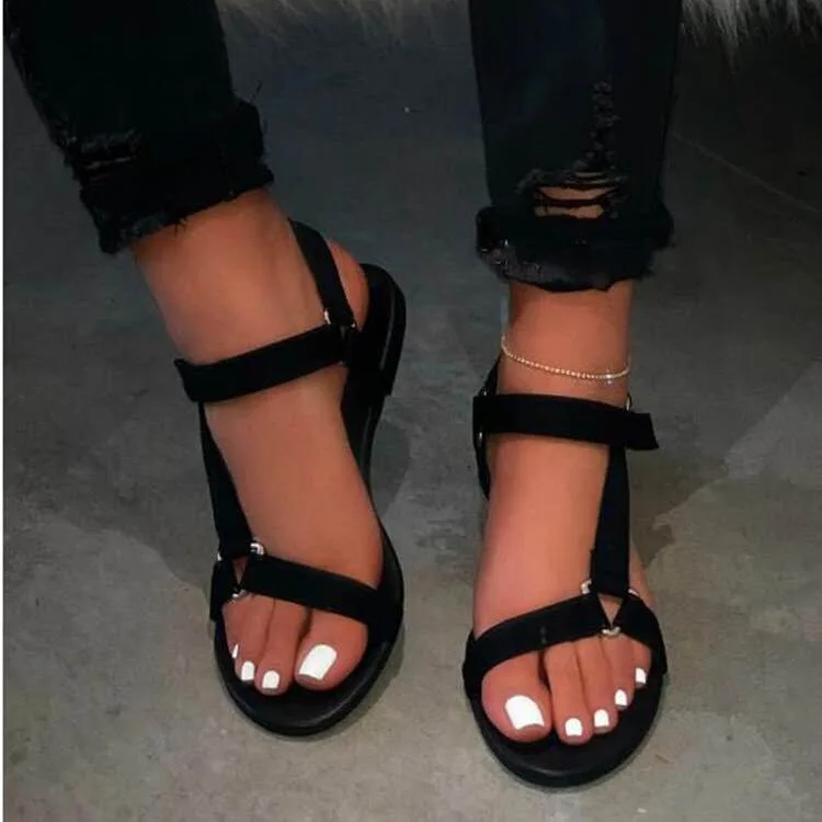 flat sandals for summer womens sandals flat shoes anti-slippery flat heel fashion sandals