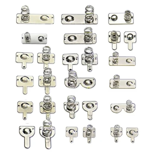 Custom toy remote control No. 5 No. 7 positive and negative poles electrical contact battery springs