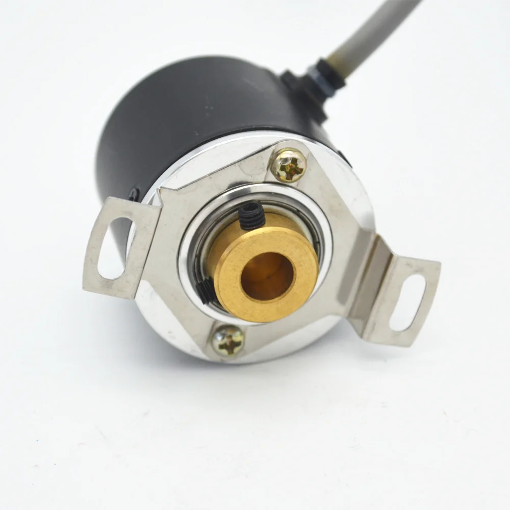 optical encoder sensor 1024 ppr NPN open collector 8mm clamping Blind hollow shaft encoder