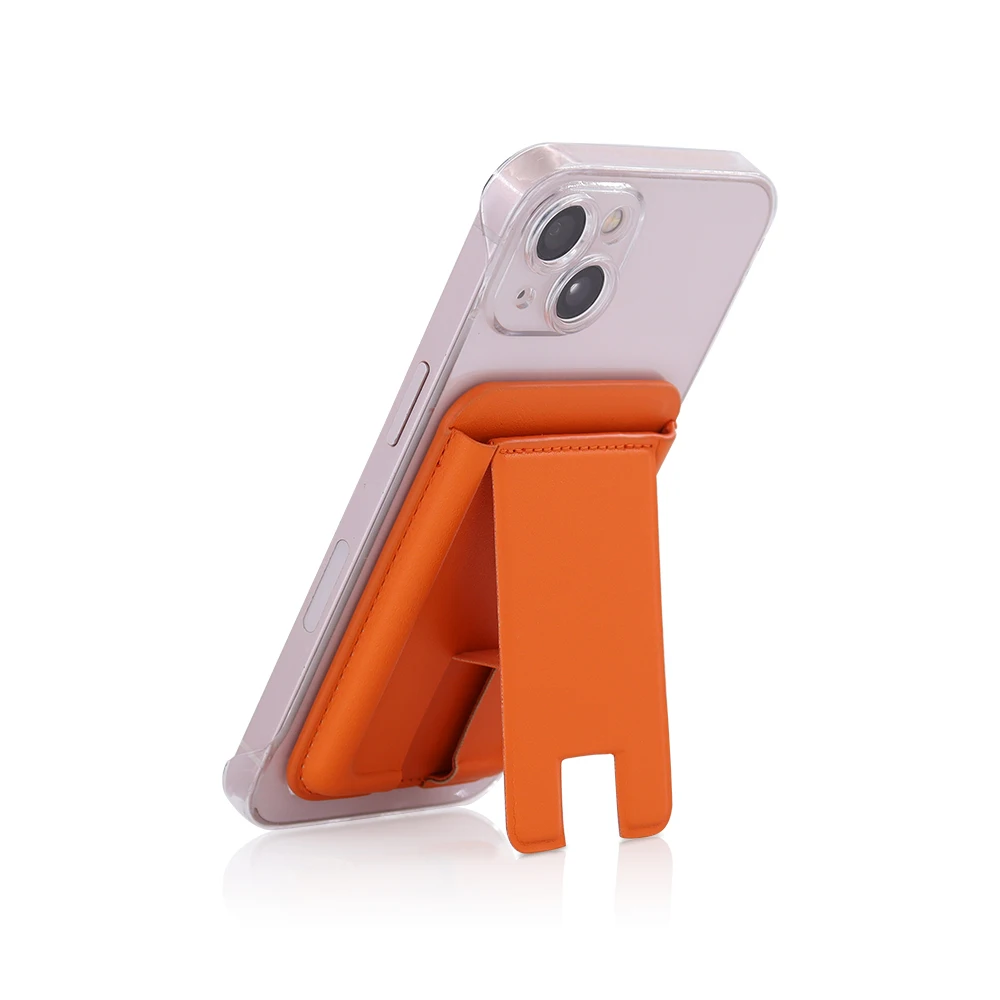 Custom leather card wallet magnetic phone case card holder with stand credit card holder for iPhone 16/15/14 Series