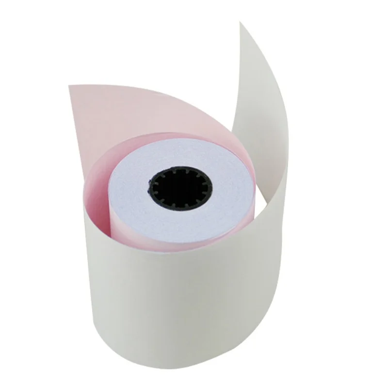 High quality ncr paper roll black and blue image 45-80gsm 2 ply carbonless paper roll
