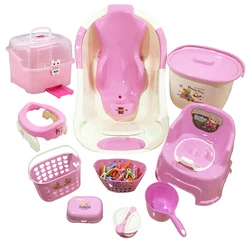 Factory direct Bath & potty supplies newborn bathtub baby 11pcs bath set with kids potty training