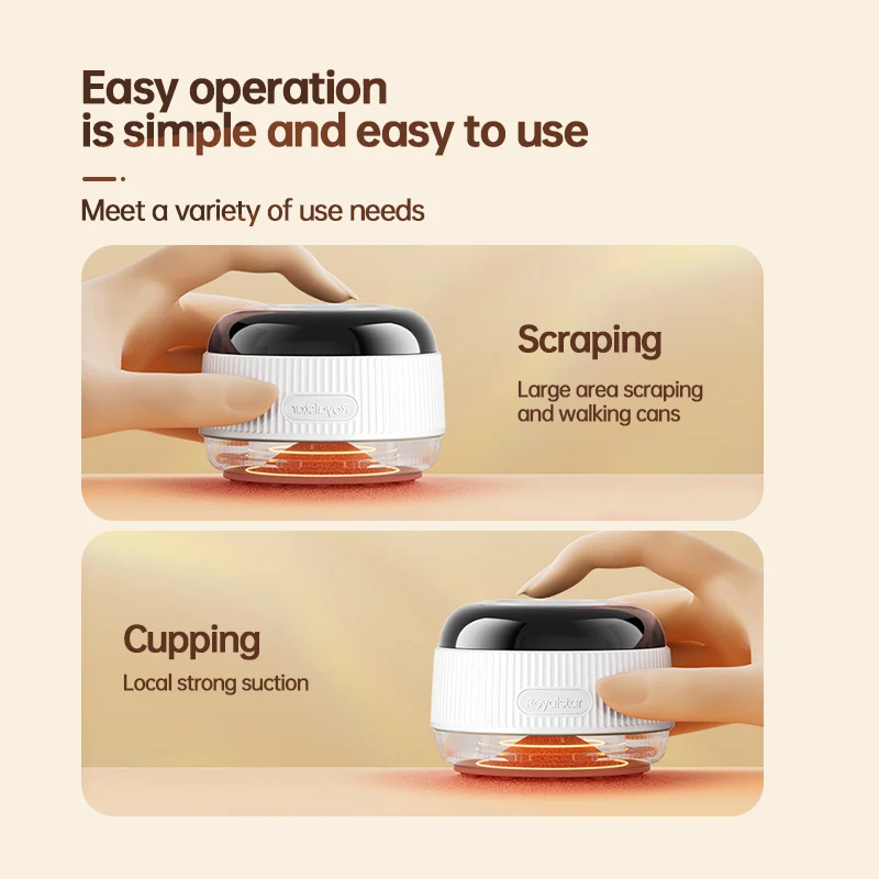 Red Light Heating Guasha Scraping Suction Vacuum Electric Cupping Anti-cellulite Massager Cupping Therapy