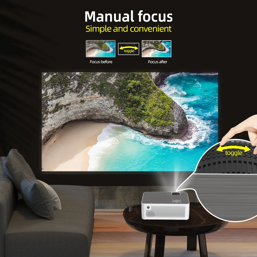 Topleo theater projectors Smooth online viewing built-in meet your entertainment needs video 4k screen 1080p home projector