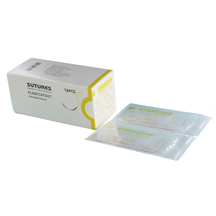 Manufacture Wholesale Surgical Sutures Plain Catgut High Quality Absorbable Suture