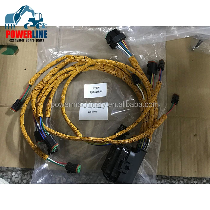 Fast delivery excavator parts CAT 320C E320C Excavator Engine Parts Cab External Wiring Harness 186-4605