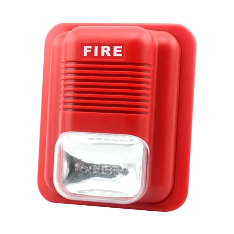 LS-104 China Factory price 12V 24V sound and LED light strobe light siren 100DB loud siren light three tones adjustable