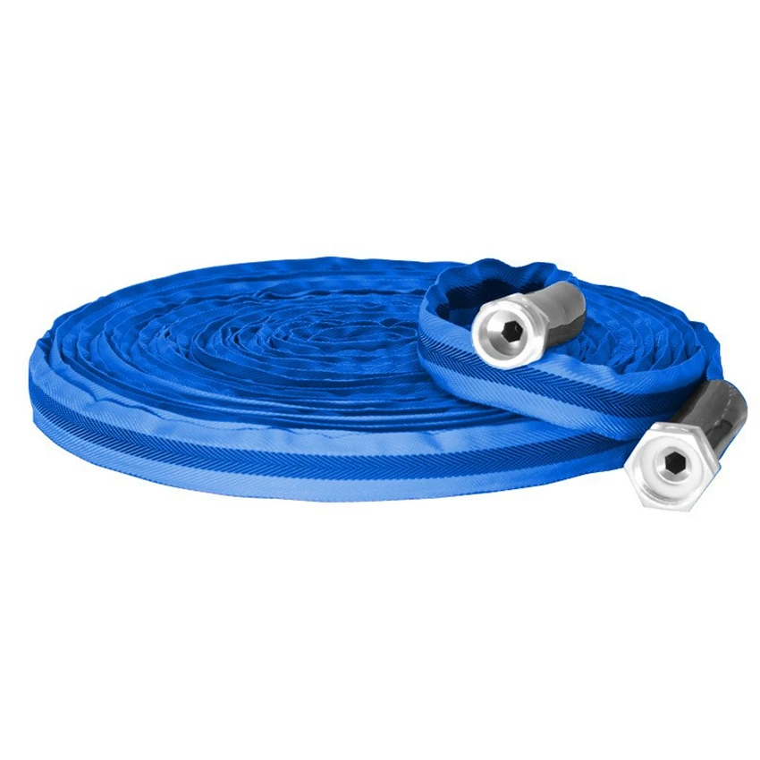 Garden Hose 50ft Durable Flexible Water Hose Lightweight and Kink-Free Garden Hose with Aluminum Fittings
