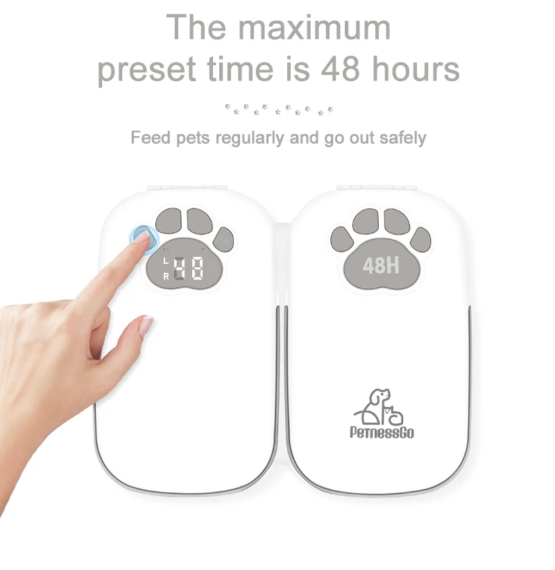 Time setting 2 in 1 Automatic Smart Pet Bowls & Feeders