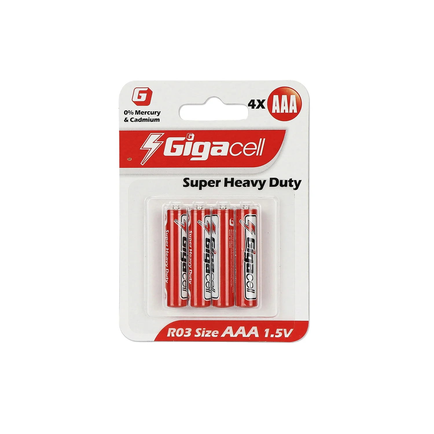 Size AAA battery / Carbon zinc R03 battery