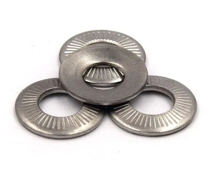 304 316 Stainless Steel M3 - M20 DIN 6908 M4-m30 Carbon Steel Washer Din9250 Conical Knurled Spring Washers