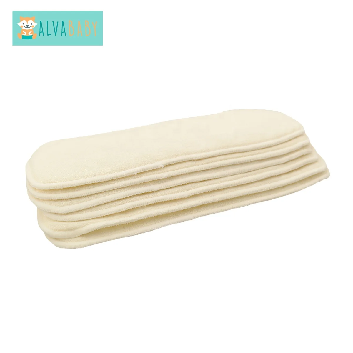 Alva baby three layers microfiber cloth diaper insert