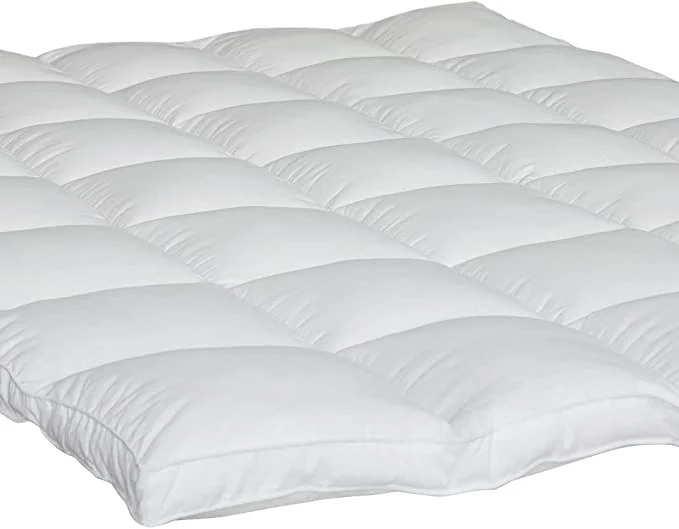 Mattress Topper Twin Pillowtop Bed Topper Cooling Mattress Pad with Anchor Bands - Extra Thick 2inch