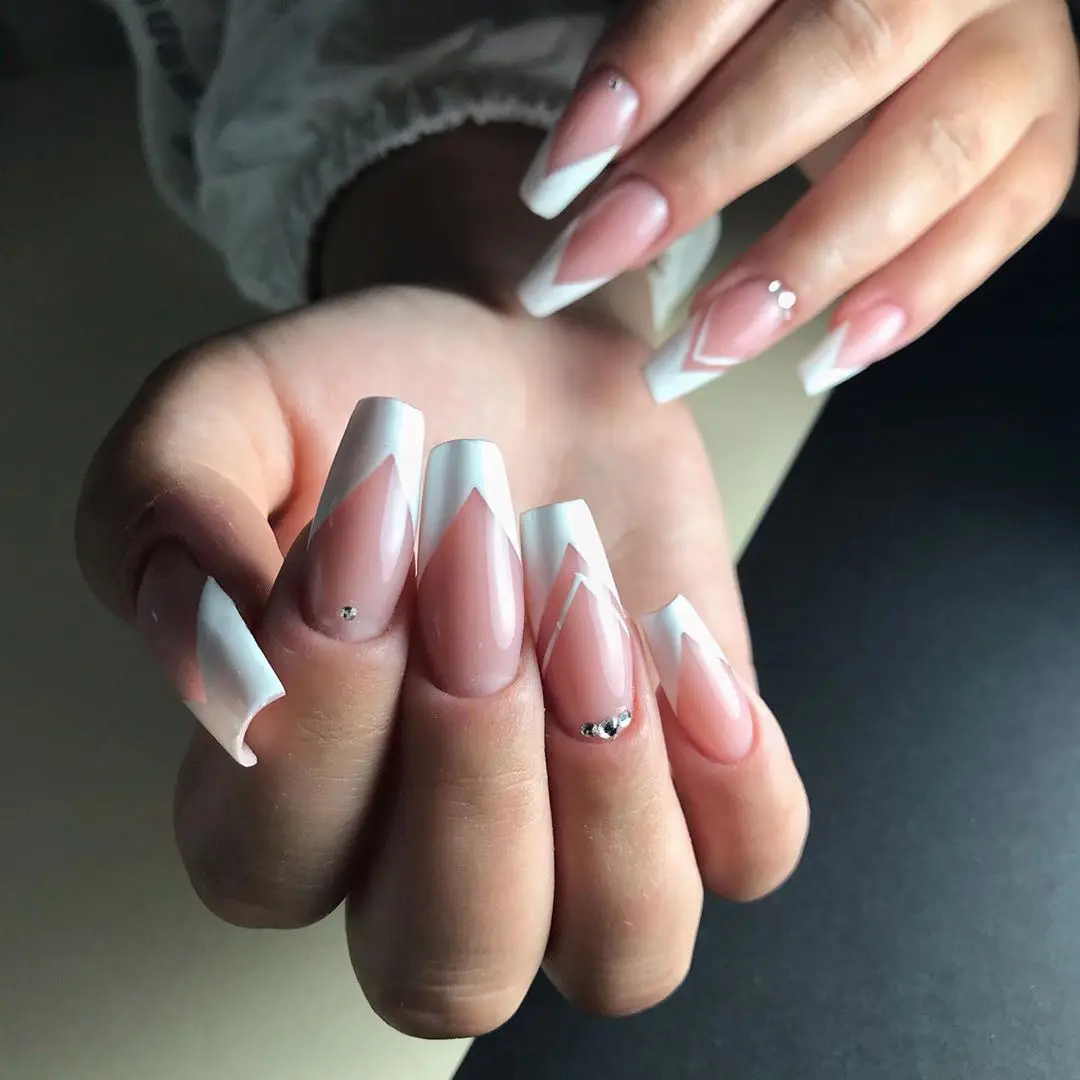 Nail Art Fashion ABS Coffin False Nails Custom Press On Long Artificial Nails