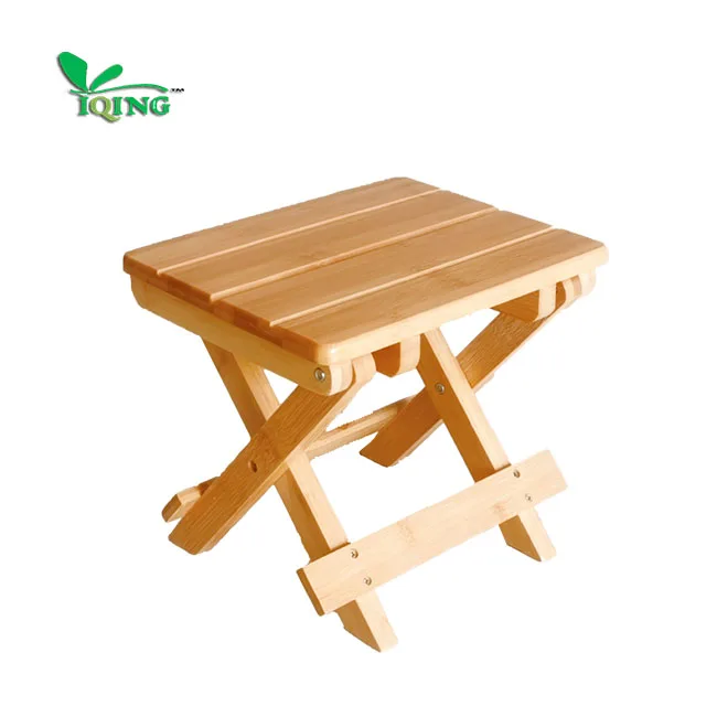 High Quality Natural Bamboo Outdoor Folding Small Chair Dining Stools Modern