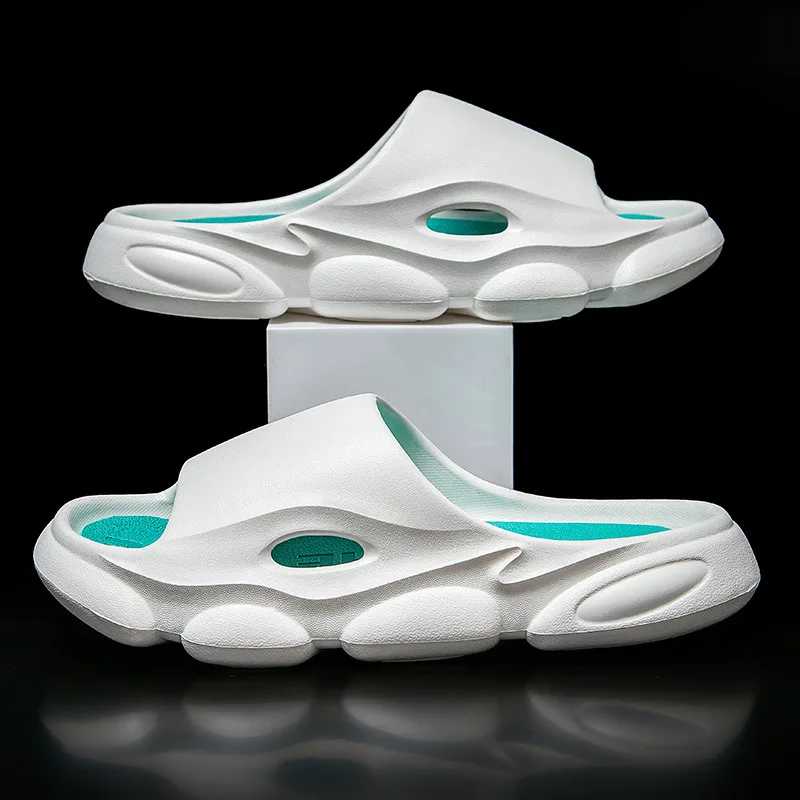 Fashion Beach Thick Soles Designer Do Your Own Logo Custom Men EVA Slides Unisex Sandals Slippers Custom Men