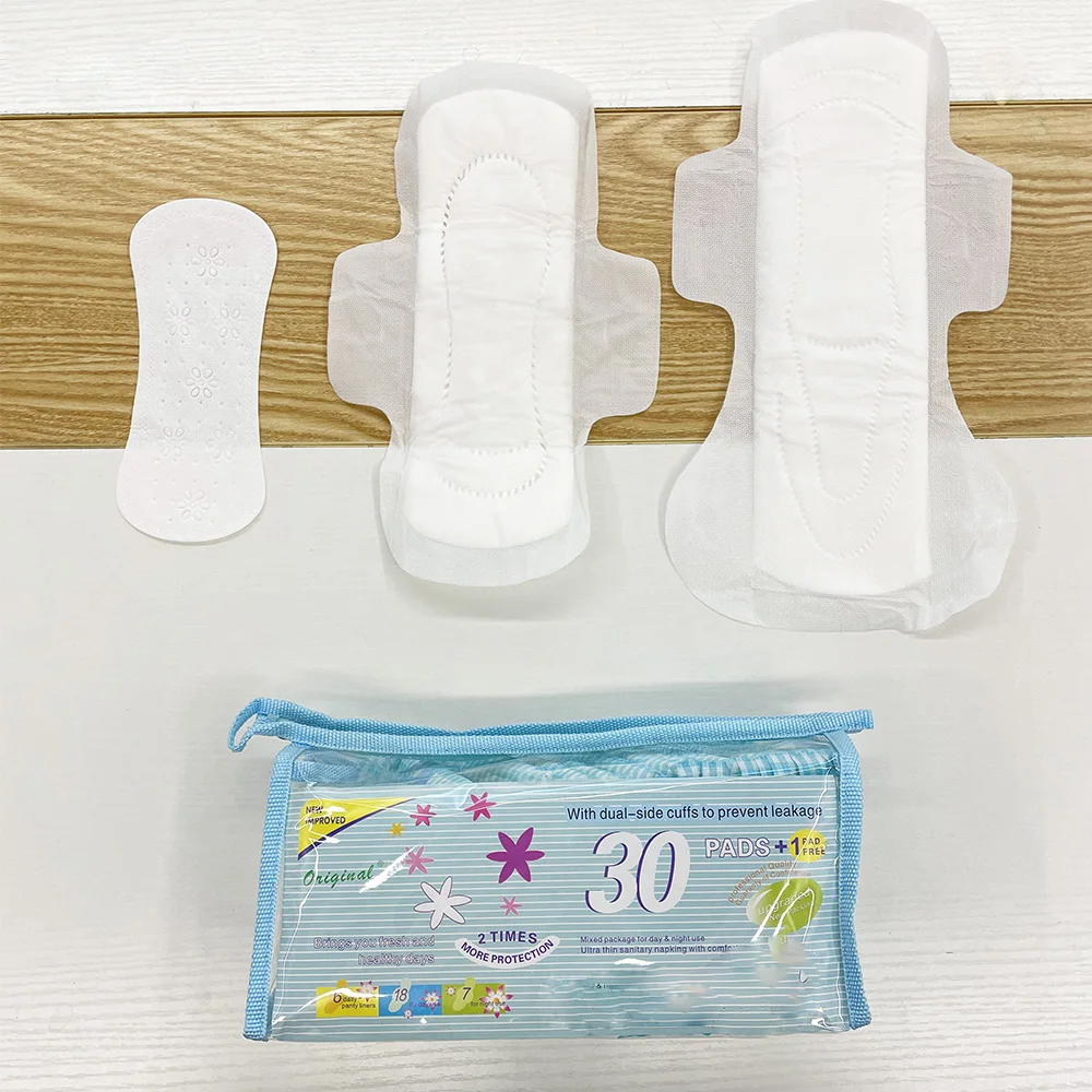 Factory Wholesale ladies pads Feminine Sanitary Products Travel Pack Heavy Flow Sanitary Napkins