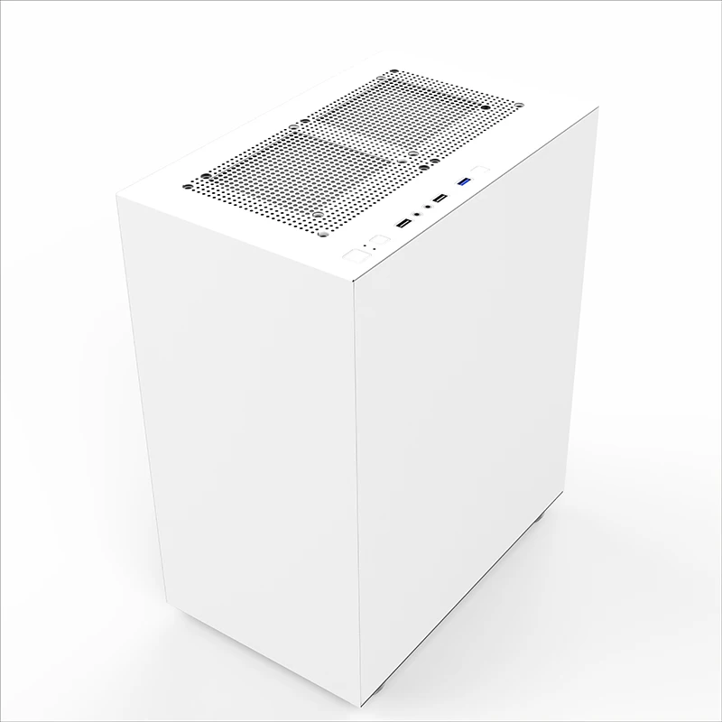 Корпус компьютера башня ПК части с полностью металлической платой V650 Красивая Белая Средняя башня MEIJI или OEM,MEIJI или OEM Настольный аудио, usb запас