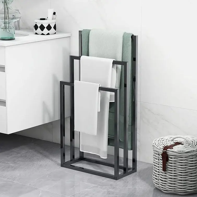 2022 Wholesale Hot Sale Free Standing Towel Rack  Bathroom Towel Rack